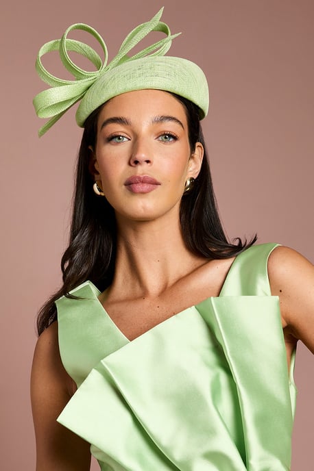 Lisa Tan Bow Detail Pillbox Fascinator - Image 2