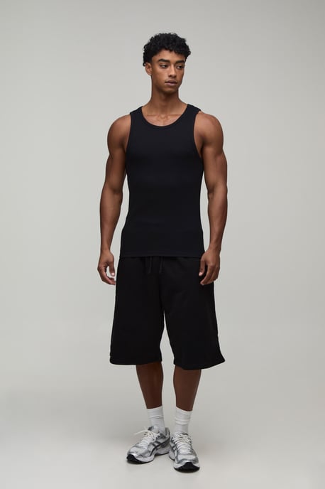 Slim Fit Essential Ribbed Vest - Image 4