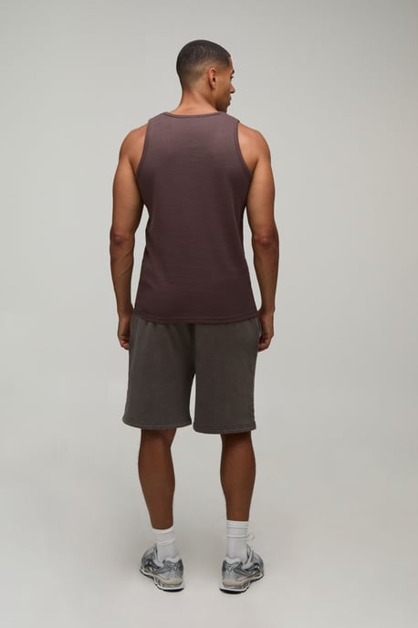 Essential Regular Fit Waffle Vest - Image 2