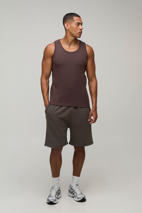 Essential Regular Fit Waffle Vest - Image 4