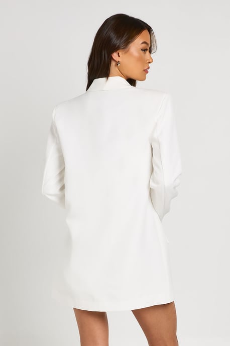 Tall Shoulder Pad Plunge Oversized Blazer - Image 2