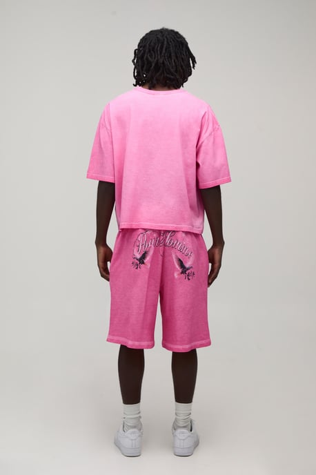 Baggy Fit Washed Bright Printed Short - Image 2