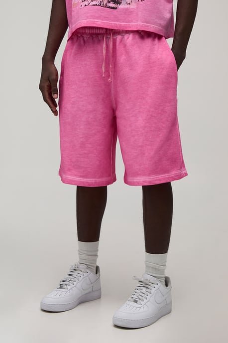 Baggy Fit Washed Bright Printed Short - Image 3