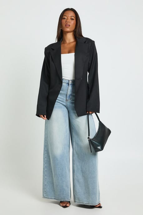 Double Layer Slinky Square Neck Crop Top - Image 3