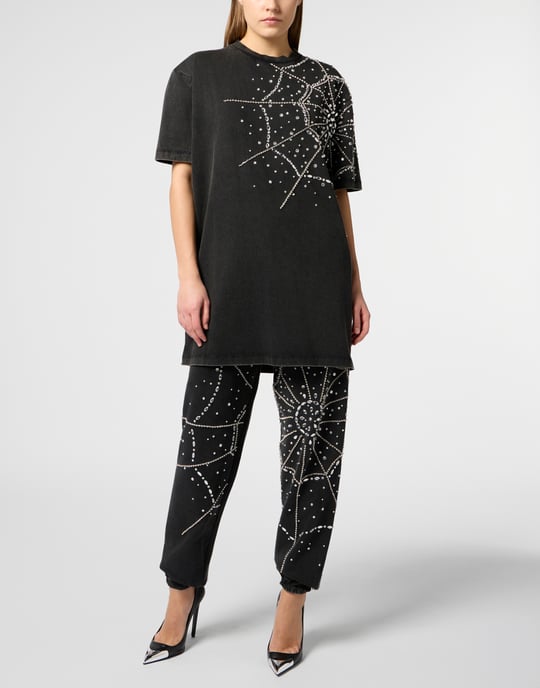 T-Shirt Dress Spiderweb Strass - Image 4