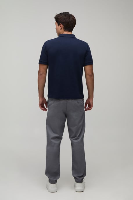 Slim Premium Interlock Zip Neck Polo - Image 2