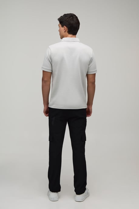 Slim Premium Interlock Zip Neck Polo - Image 2