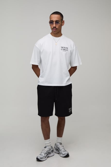 Oversized Monte Carlo T-Shirt & Baggy Short Set - Image 4