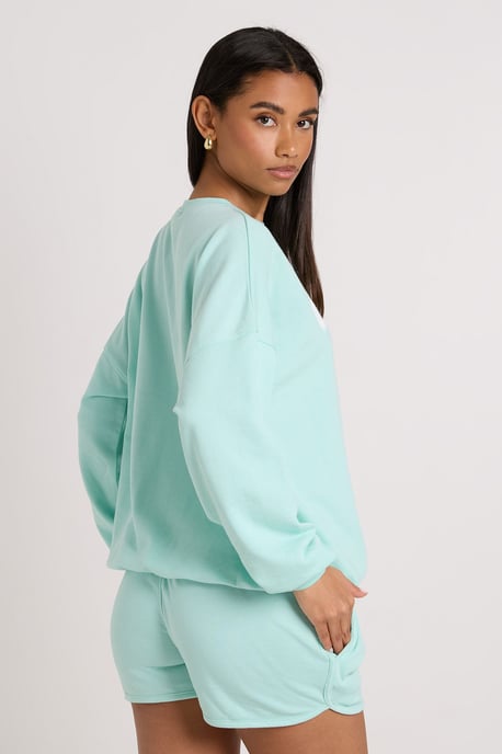 Cannes Printed Sweatshirt Short Tracksuit - Image 2