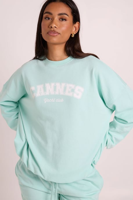 Cannes Printed Sweatshirt Short Tracksuit - Image 4