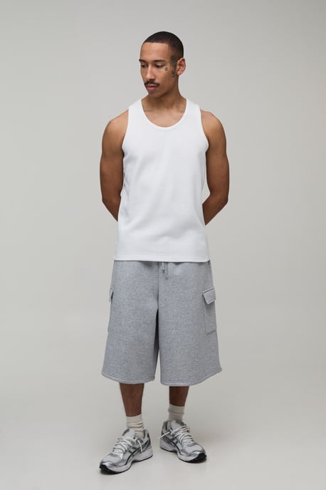 Cargo Pocket Jersey Bermuda Jort - Image 4