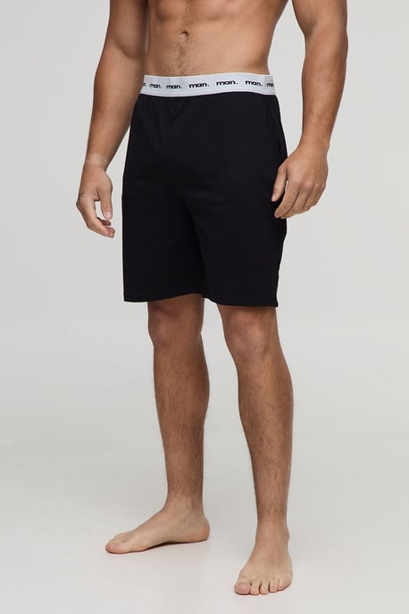 2 Pack Man Loungewear Shorts in Grey & Black - Image 3