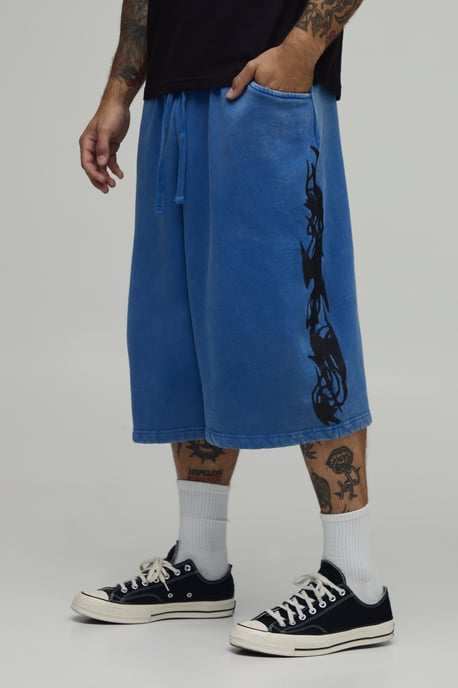 Gothic Washed Jersey Bermuda Jort - Image 1