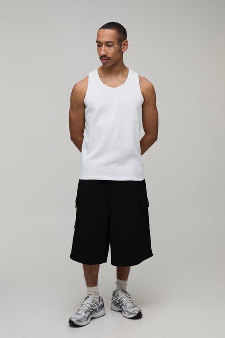 Cargo Pocket Jersey Bermuda Jort - Image 4