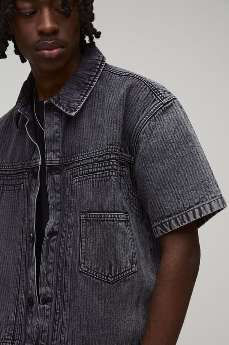 Herringbone Denim Double Carpenter Shirt - Image 3