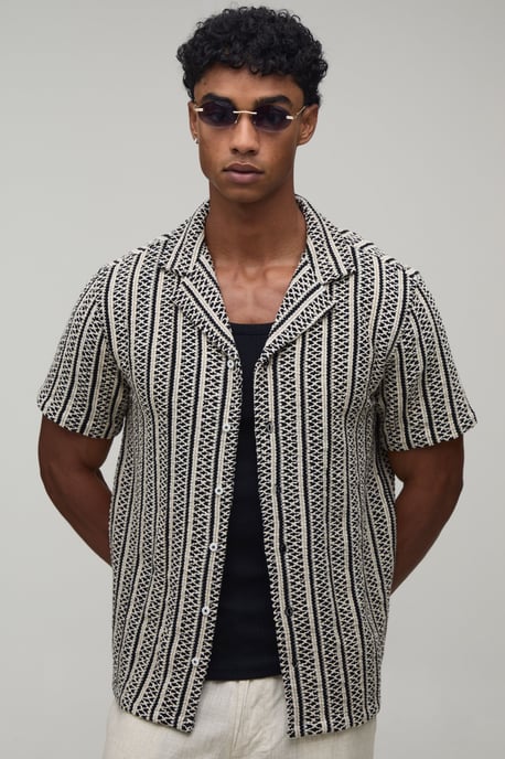 Regular Fit Basket Weave Shirt - Image 1