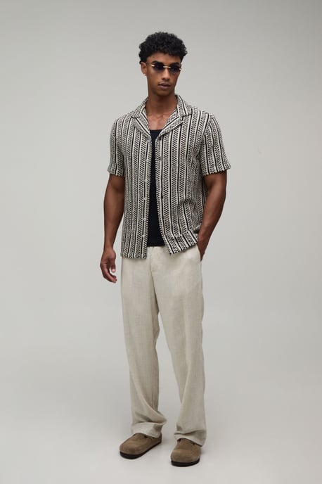 Regular Fit Basket Weave Shirt - Image 4