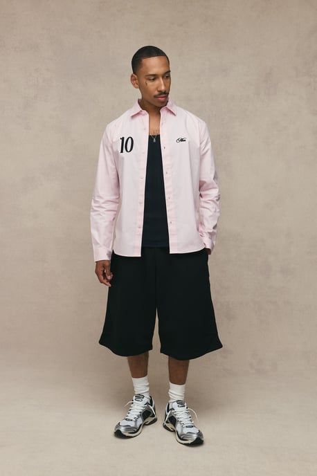 Regular Fit Number Embroidered Long Sleeve Shirt - Image 4