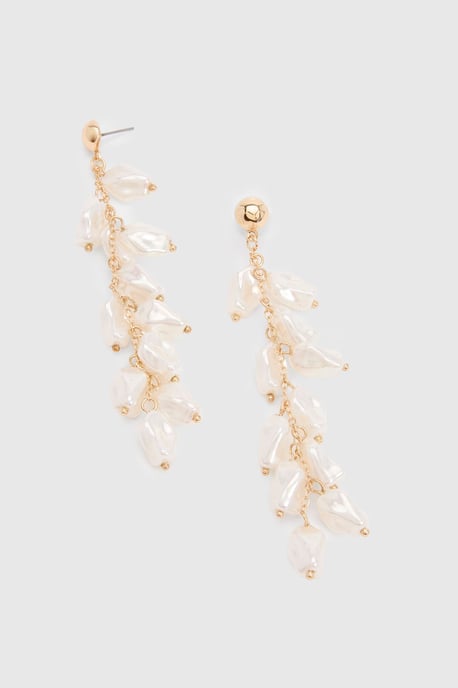 Pearl Drop Earrings - Image 3