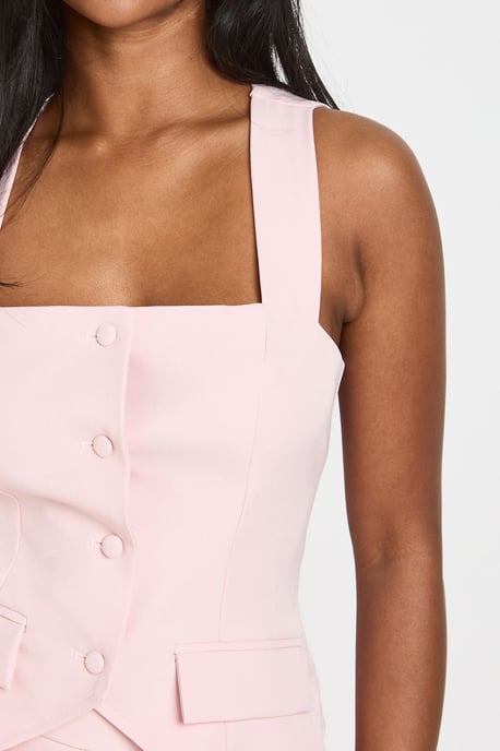 Square Neck Tailored Waistcoat - Image 3