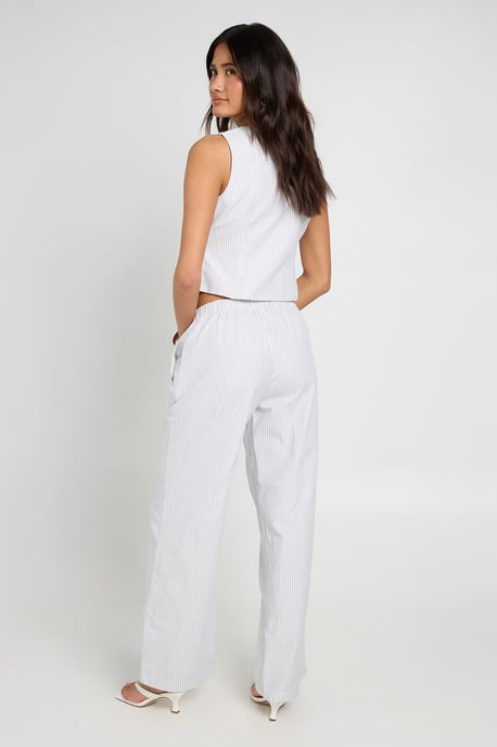 Stripe Woven Waistcoat & Trouser Co-Ord - Image 2