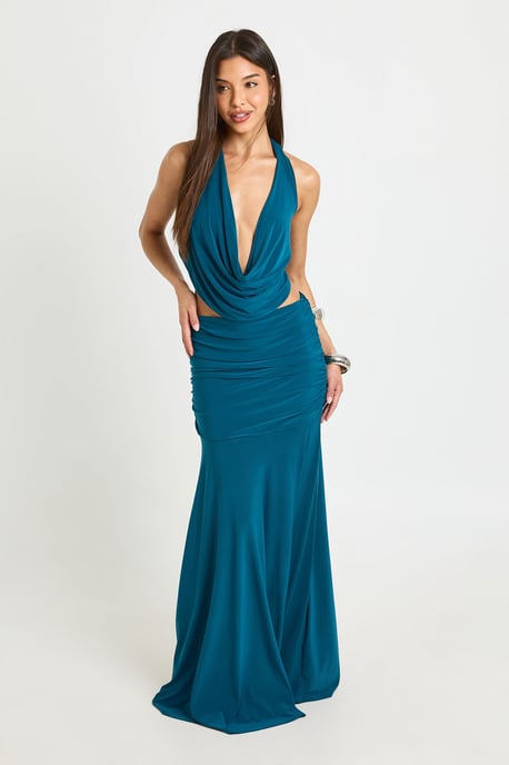 Fold Over Waist Maxi Skirt - Image 3