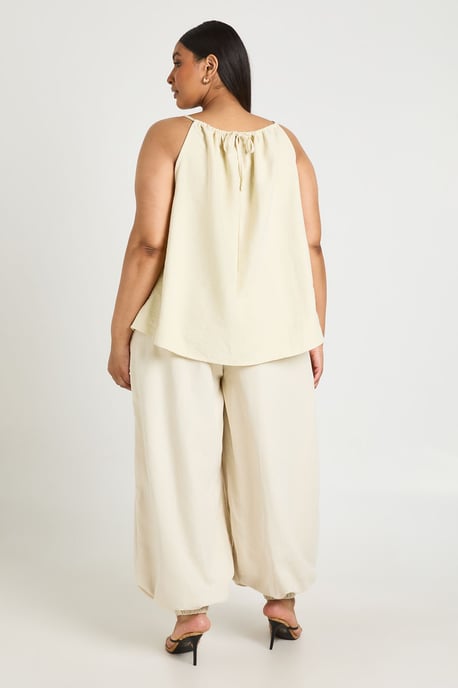 Plus Peached Cuffed Balloon Trouser - Image 2