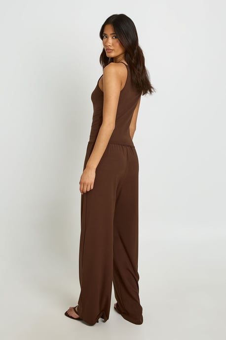 Soft Rib Vest And Straight Leg Trouser Co-ord - Image 2