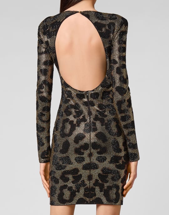 Kort Klänning Leopard - Image 5