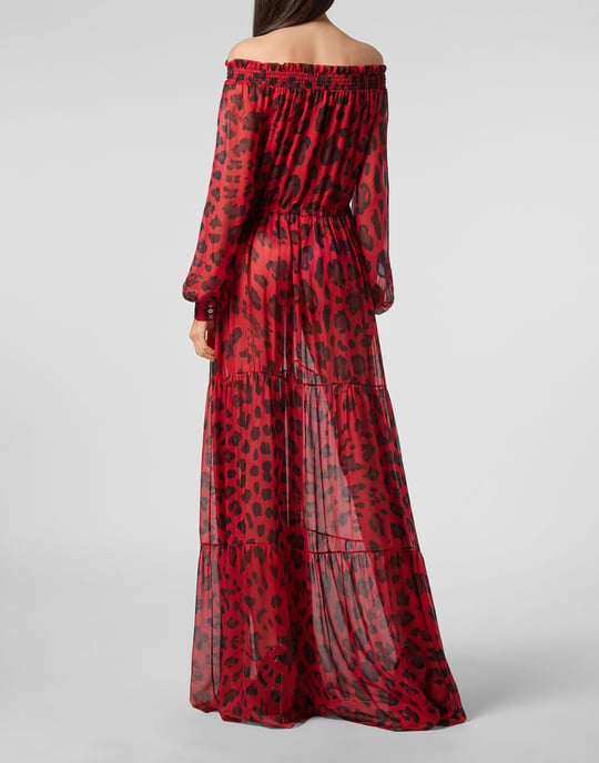 Långklänning Leopard - Image 3