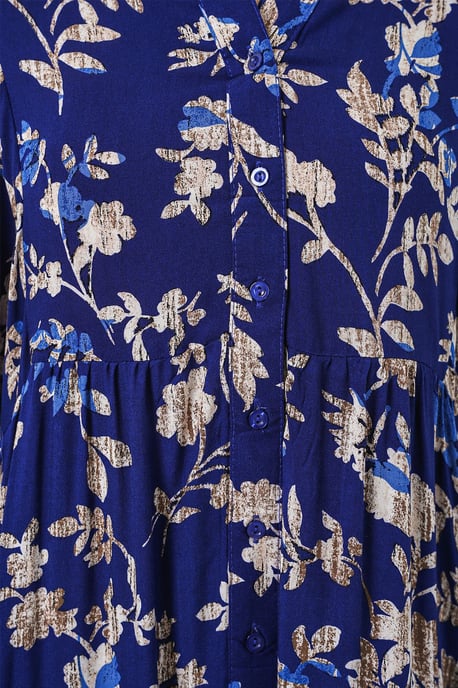 Patterned V-Neck Maxi Dress - Image 5