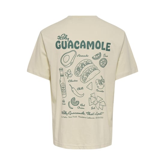 Only & Sons Onschef life rlx ss tee ecru - Image 3