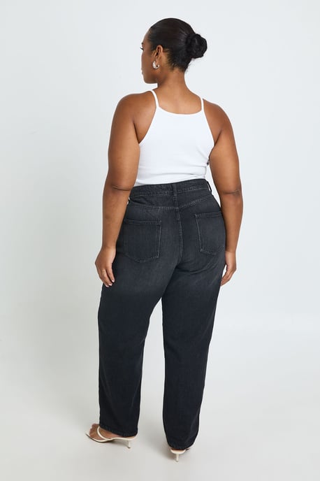 Plus Basics High Waist Mom Jean - Image 3