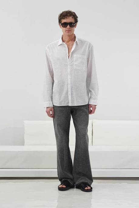 Regular Fit Poplin Knapp-up Skjorta - Image 1