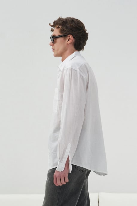 Regular Fit Poplin Knapp-up Skjorta - Image 5