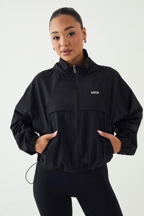 DSGN Studio Zip Through Cropped Track Jacket - Image 1