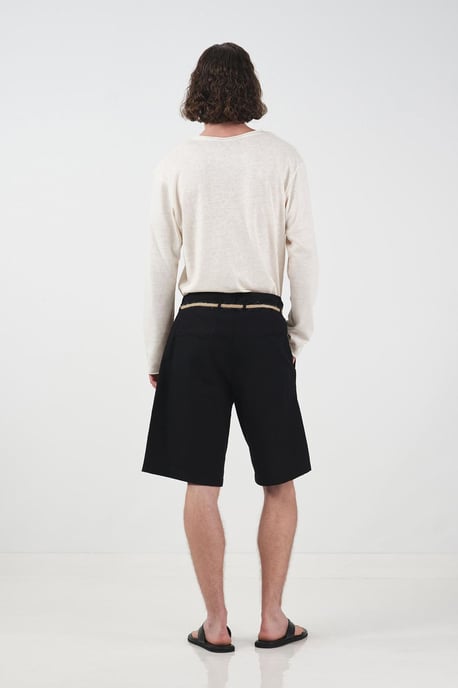 Middelhoge Relaxed Fit Riemloze Poplin Shorts - Image 2