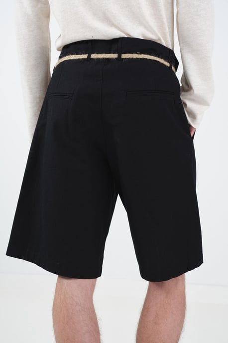 Middelhoge Relaxed Fit Riemloze Poplin Shorts - Image 3