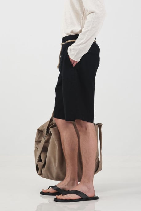 Middelhoge Relaxed Fit Riemloze Poplin Shorts - Image 4