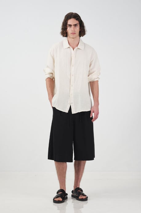 Midden Taille Brede Been Capri Shorts - Image 4