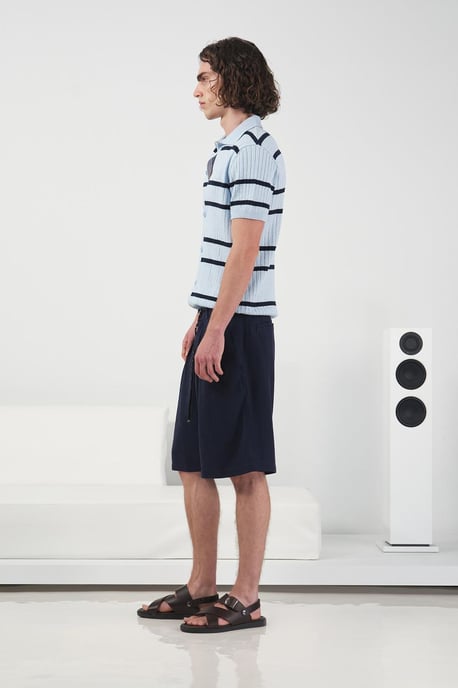 Mid-waist Relaxed Fit Wijde Pijpen Tencel Shorts - Image 2