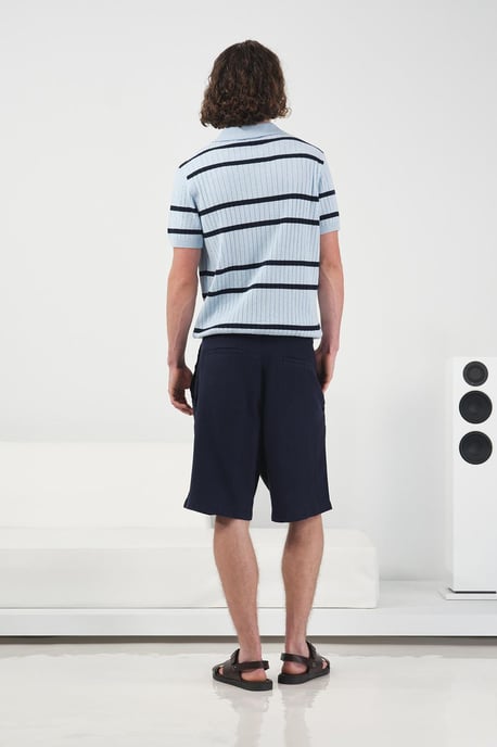 Mid-waist Relaxed Fit Wijde Pijpen Tencel Shorts - Image 3
