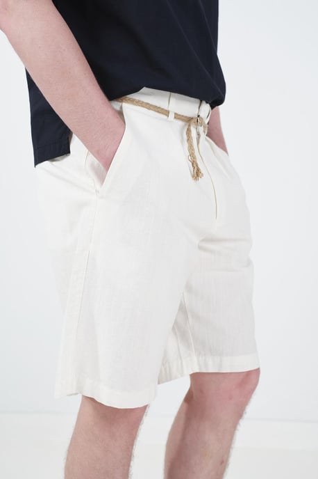 Midden Taille Relaxed Fit Geweven Tailored Shorts - Image 4