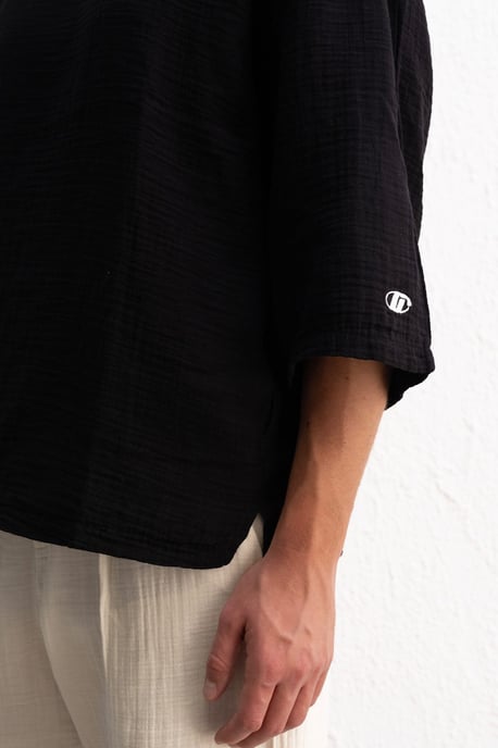 Överstor Crew Neck Bomull T-Shirt - Image 2