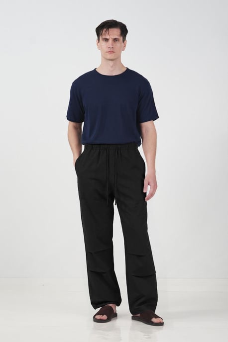 Avslappnade Tencel Joggingbyxor med Dragsko - Image 2