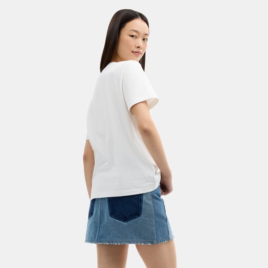 Signature Square Bow Classic T-Shirt In Organic Cotton - Image 3