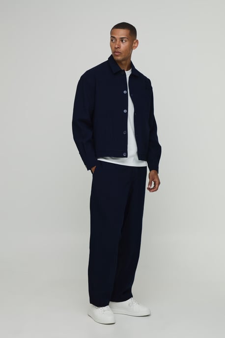 Tailored Pleat Front Relaxed Fit Linen Look Co-Ord Trousers - Image 4