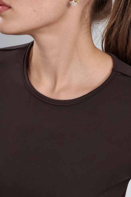 Slim Fit Crop Jersey Topp - Image 5