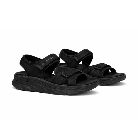 Skechers D'lux Walker Sandal-bold City Womens Ankle Strap Sandals Black - Image 3