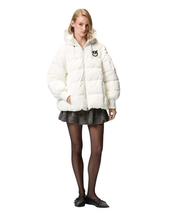 Pinko Winter Jacket White - Image 4
